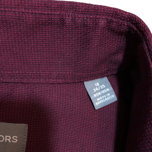 MICHAEL KORS Big Fit Airsoft Button Front Shirt - Picture 5 of 8